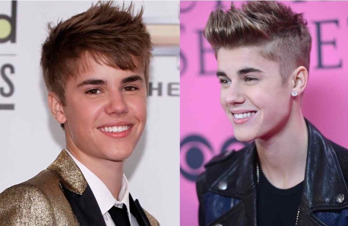 Justin Bieber with hair